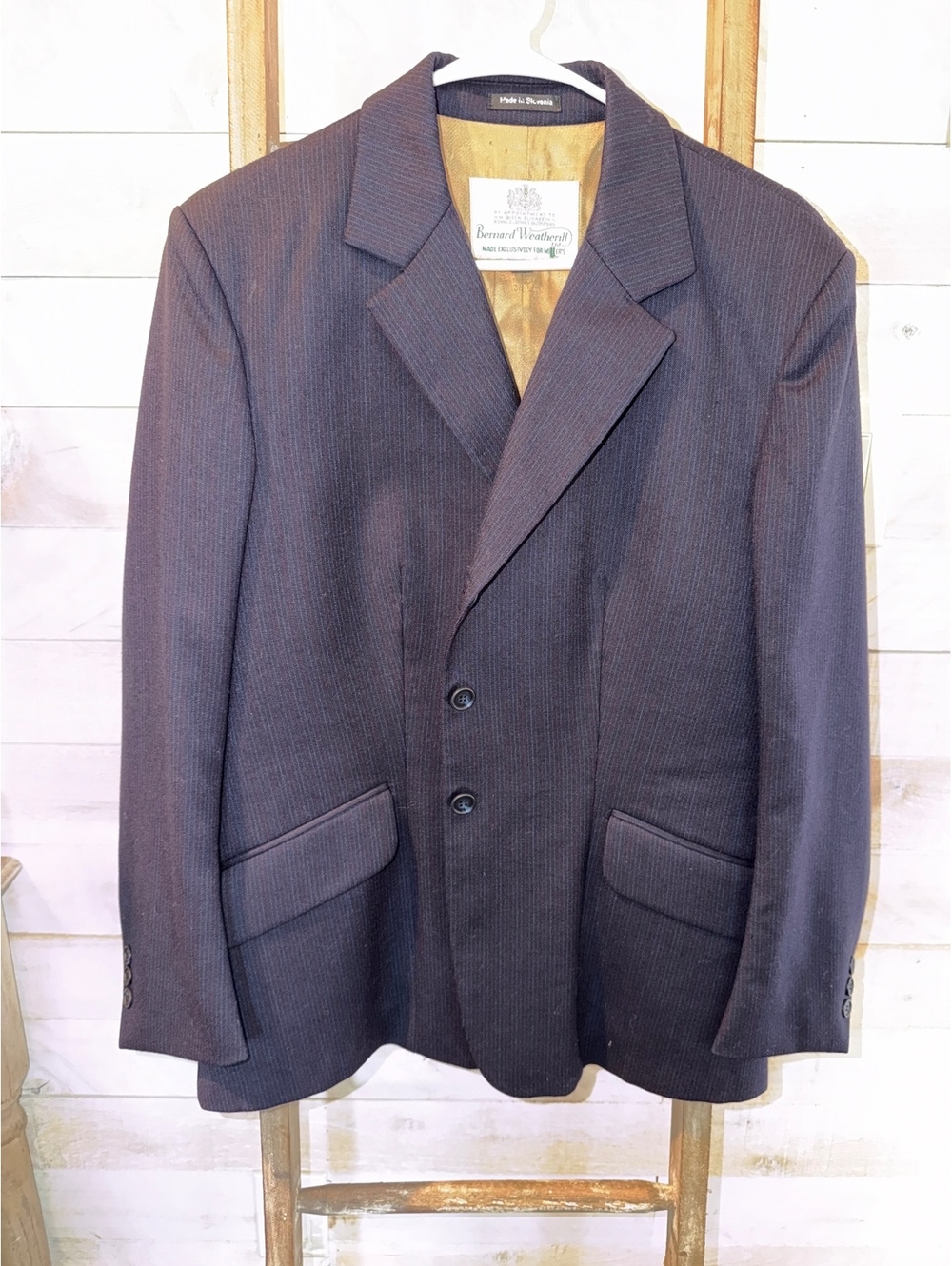 Vintage Bernard Weatherill Woman's Wool Blazer Jacket Made in Slovenia